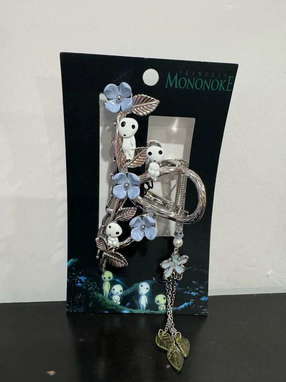 Studio Ghibli Princess Mononoke Kodama Floral Chain Claw Hair Clip